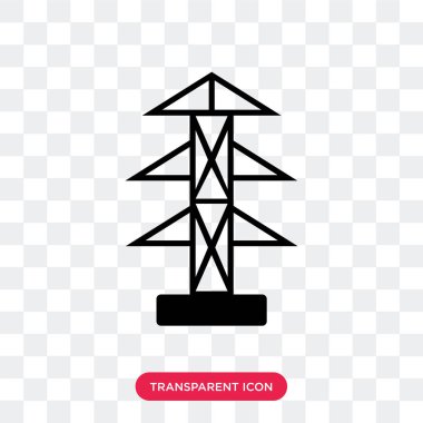 Saydam arka plan üzerinde Pole logosu d izole Pole vektör simgesi