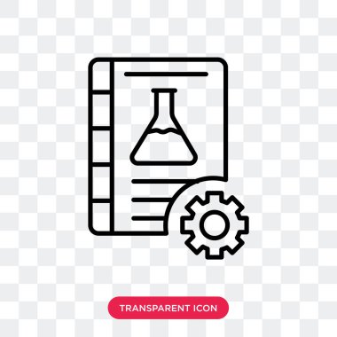 Saydam arka plan üzerinde Kimya logo tasarımı izole kimya vektör simgesi