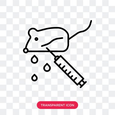 Saydam arka plan üzerinde deneme logo tasarımı izole deneme vektör simgesi