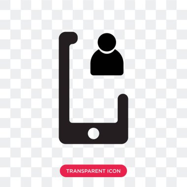 Saydam arka plan üzerinde akıllı izole Smartphone vektör simgesi