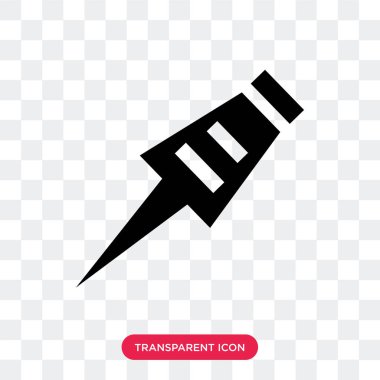 Saydam arka plan üzerinde Raptiye izole raptiye vektör simgesi 