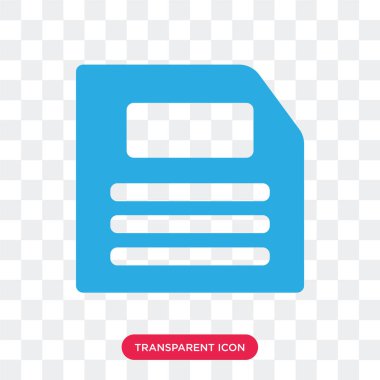 Saydam arka plan üzerinde i izole disket vektör simgesi