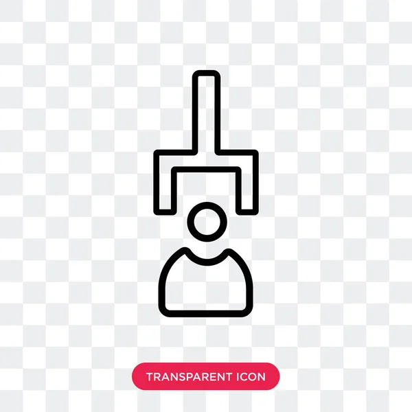 Baan vector pictogram geïsoleerd op transparante achtergrond, Job logo des — Stockvector
