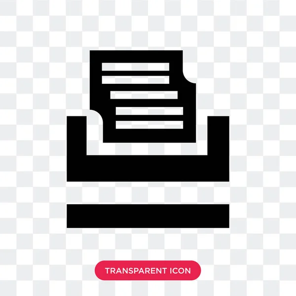 Schreibmaschinenvektorsymbol isoliert auf transparentem Hintergrund, Schrift — Stockvektor