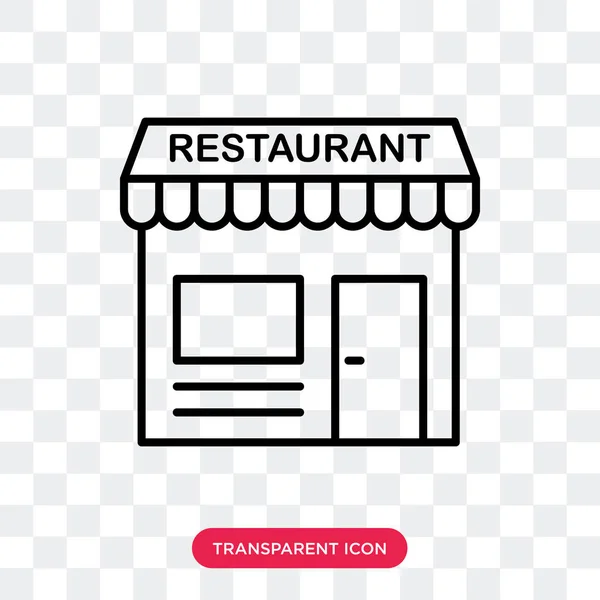 Saydam arka plan üzerinde restoran logo tasarımı izole Restoran vektör simgesi