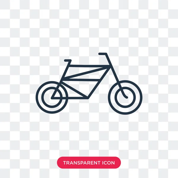 Fiets vector pictogram geïsoleerd op transparante achtergrond, Bike logo ontwerp — Stockvector