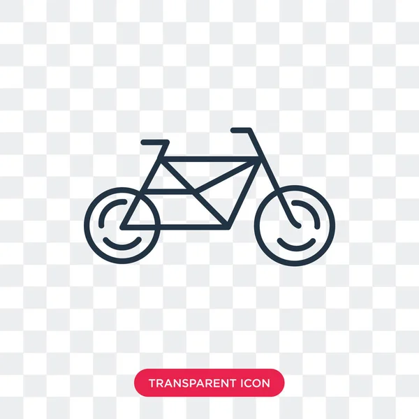 Велосипед вектор значок ізольовані на прозорому фоні, дизайн логотипу велосипеда — стоковий вектор