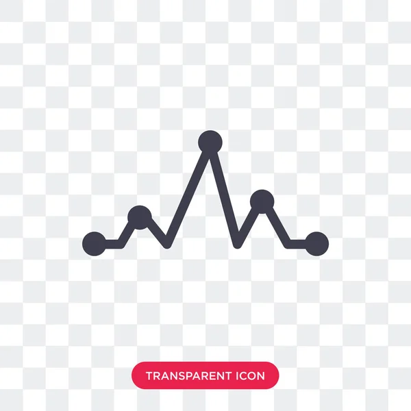Icône vectorielle d'impulsion isolée sur fond transparent, logo Pulse — Image vectorielle