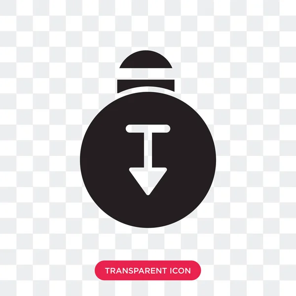 Kettlebell vector icon elszigetelt átlátszó háttér, internetszolgáltatás — Stock Vector