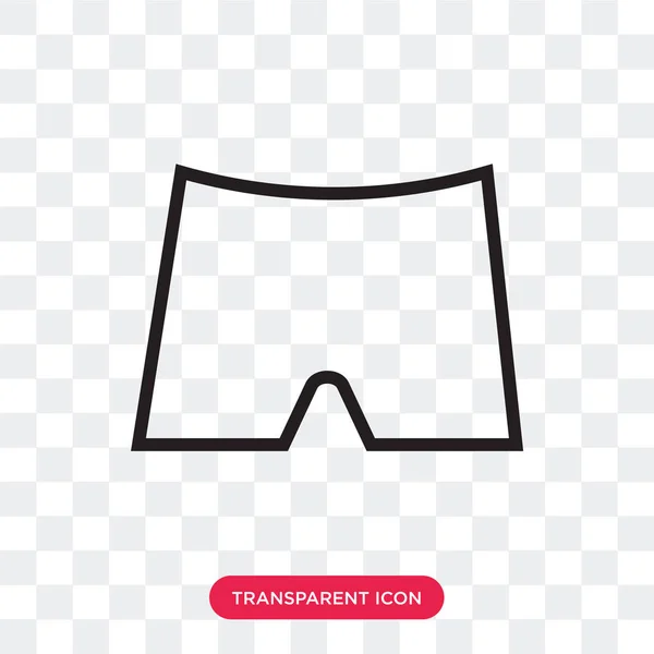 Shirt vector icon isolated on transparent background, shirt logo — Stock Vector