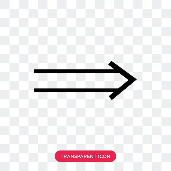 Λεπτή δεξιά διάνυσμα εικονίδιο απομονώνονται σε διαφανές φόντο, Slim — Διανυσματικό Αρχείο