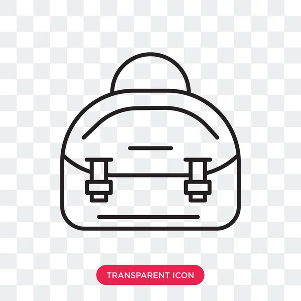 Divat táska vektor ikon elszigetelt átlátszó háttér, divat táska logo tervezés — Stock Vector