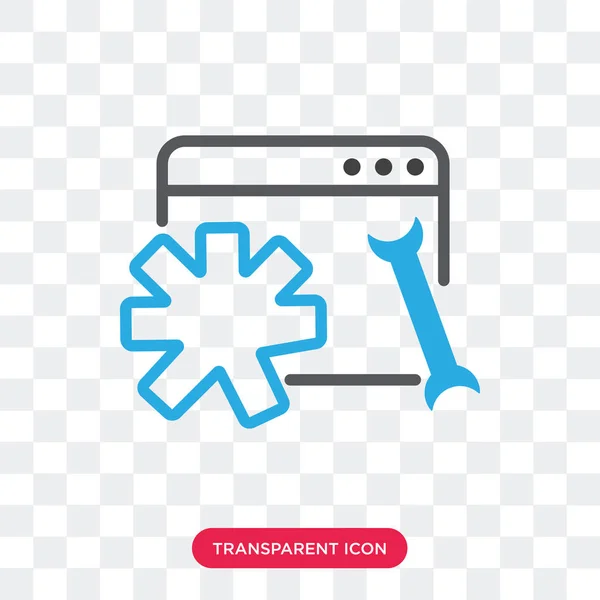 Webbläsarens vektor ikonen isolerad på transparent bakgrund, webbläsare — Stock vektor