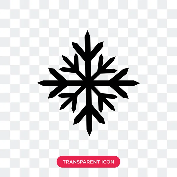 Saydam arka plan üzerinde Snowfl izole kar tanesi vektör simgesi