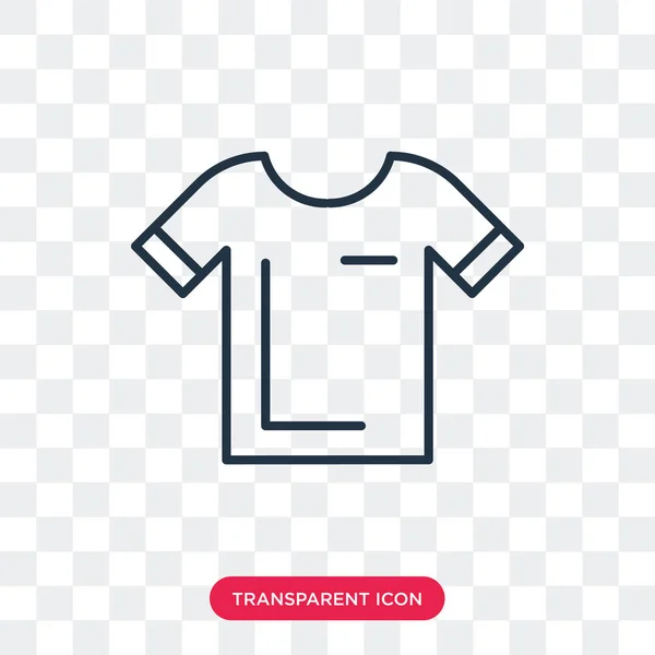 Shirt vector pictogram geïsoleerd op transparante achtergrond, Shirt logo ontwerp — Stockvector