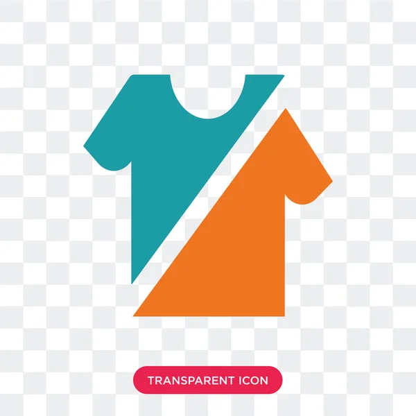 Icono de vector de ropa aislado sobre fondo transparente, Ropa — Vector de stock