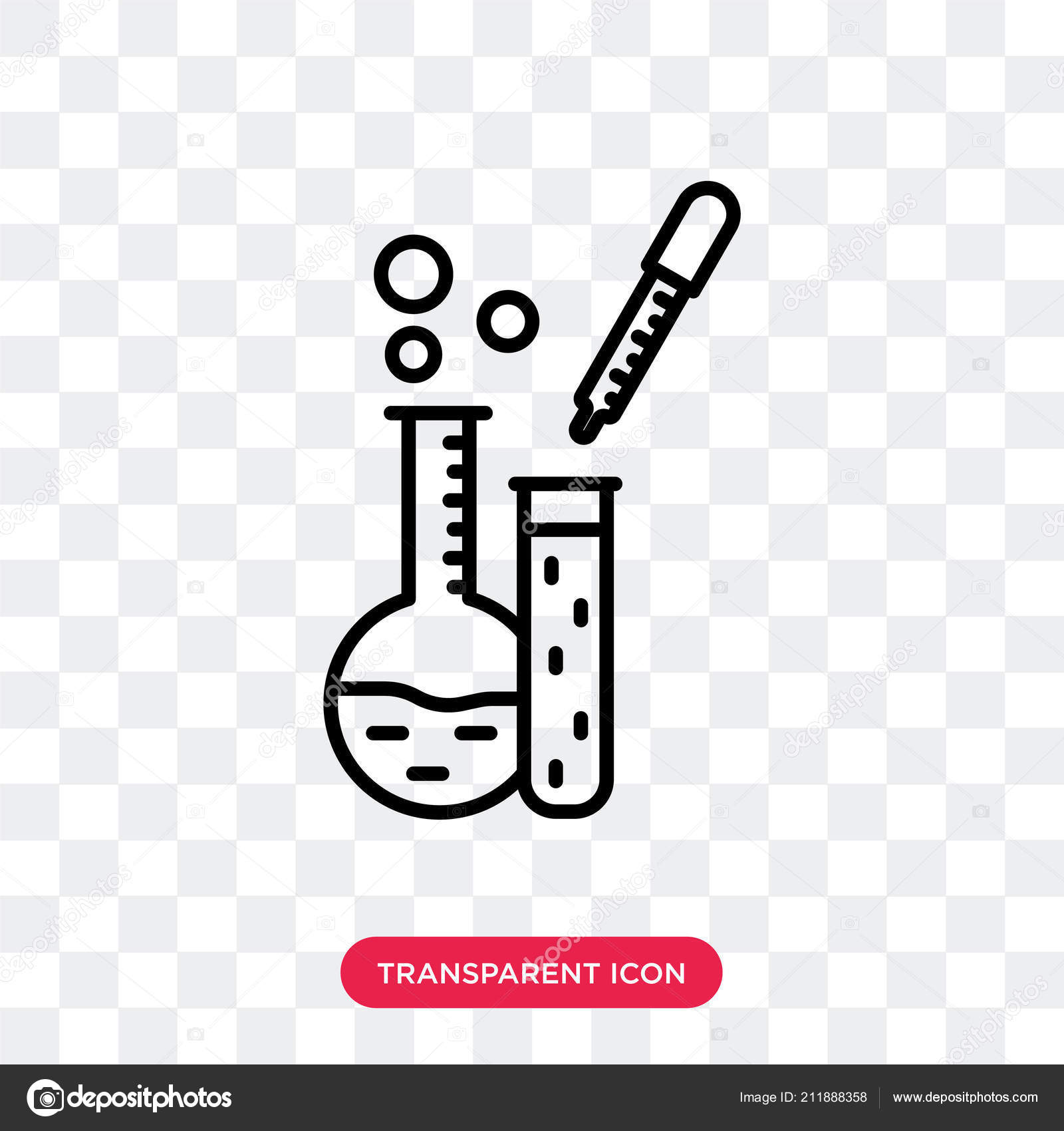 Lab logo png | Laboratory vector icon isolated on transparent