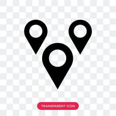 Haritalar vektör simge şeffaf arka plan üzerinde haritalar m izole işareti