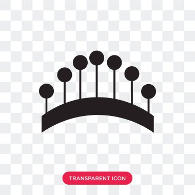 Saydam arka plan üzerinde Pins izole pimleri daire vektör simgesi