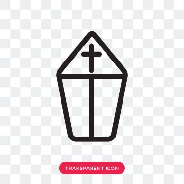 Saydam arka plan üzerinde Papa'nın logosu d izole Papa vektör simgesi