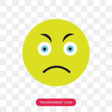 Saydam arka plan üzerinde kızgın logo izole kızgın vektör simgesi