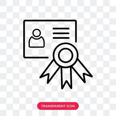 Saydam arka plan üzerinde özgeçmiş lo izole özgeçmiş vektör simgesi