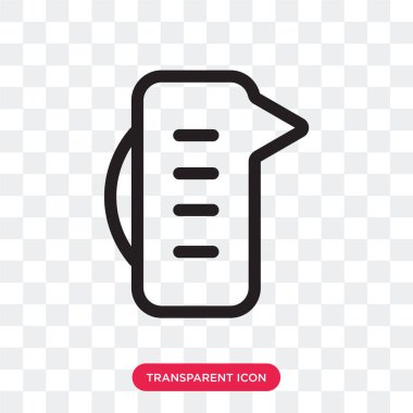 Saydam arka plan üzerinde izole Kupası vektör simge ölçme beni