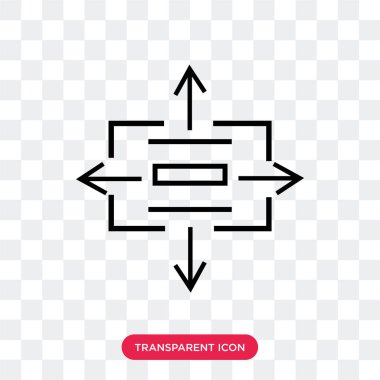 Saydam arka plan üzerinde Distr izole vektör simge dağıtmak