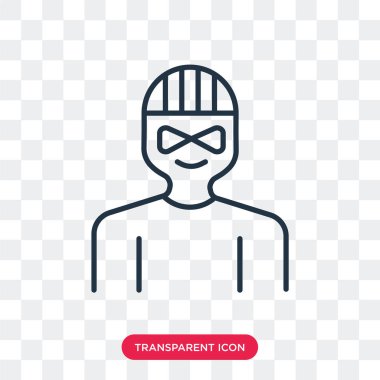 Saydam arka plan üzerinde suç logo tasarımı izole suç vektör simgesi