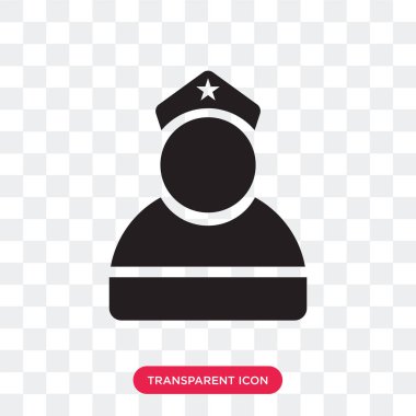 Saydam arka plan üzerinde askeri izole askeri vektör simgesi 