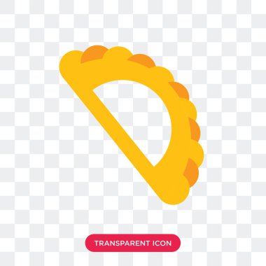 Saydam arka plan üzerinde Gujjia lo izole Gujjia vektör simgesi