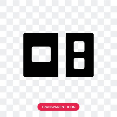 Saydam arka plan üzerinde Postcar izole kartpostal vektör simgesi