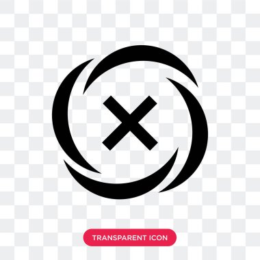 Saydam arka plan üzerinde tehlike lo izole tehlike vektör simgesi