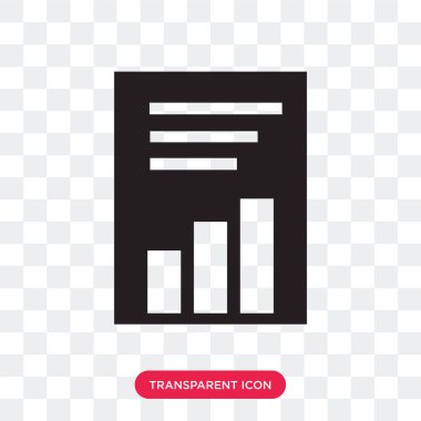 Saydam arka plan üzerinde istatistikleri logo izole istatistikleri vektör simgesi