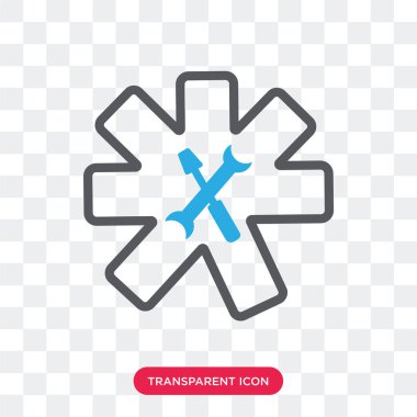 Ayarları şeffaf arka plan üzerinde izole simge vektör ayar