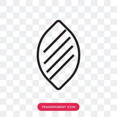 Amerikan futbolu vektör simgesi üzerinde şeffaf arka plan izole