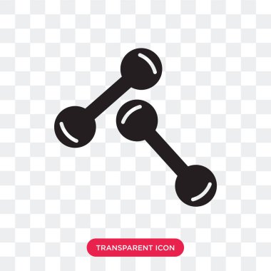 Saydam arka plan üzerinde Dumbbe izole dumbbells vektör simgesi