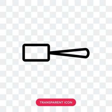 Saydam arka plan üzerinde kepçe logo izole kepçe vektör simgesi