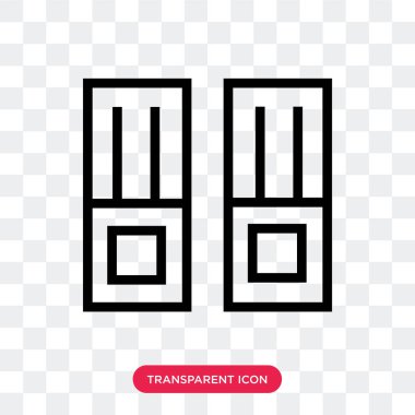 Saydam arka plan üzerinde dosya logosu d izole dosya vektör simgesi