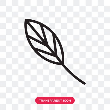 Saydam arka plan üzerinde tüy izole tüy vektör simgesi 