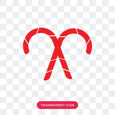 Saydam arka plan üzerinde şeker izole şeker kamışı vektör simgesi