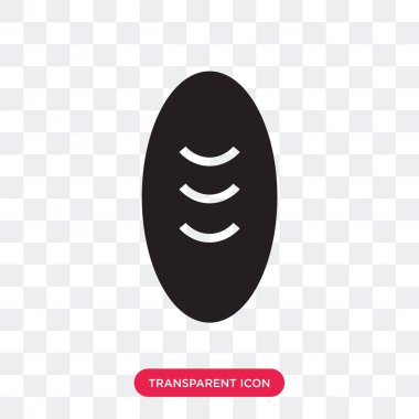 Somun ekmek vektör simgesi üzerinde şeffaf arka plan, Lo izole