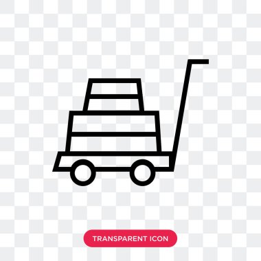 Saydam arka plan üzerinde arabası izole arabası vektör simgesi 