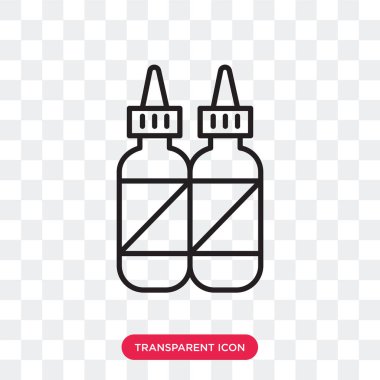 Saydam arka plan üzerinde çeşni logo tasarımı izole çeşni vektör simgesi