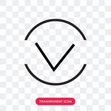 Download şeffaf arka plan üzerinde Downloa izole vektör simge