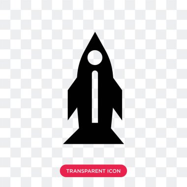 Saydam arka plan üzerinde başlangıç izole başlangıç vektör simgesi 