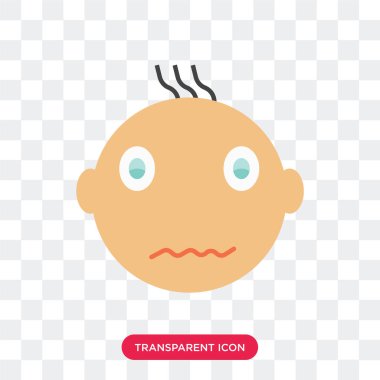 Saydam arka plan üzerinde mutlu izole mutlu gülümseme vektör simgesi