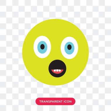 Saydam arka plan üzerinde mutlu logosu izole mutlu vektör simgesi