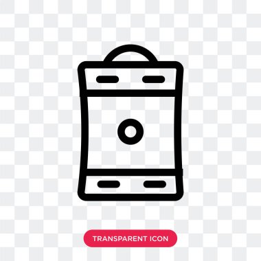 Saydam arka plan üzerinde kahve izole kahve pot vektör simgesi