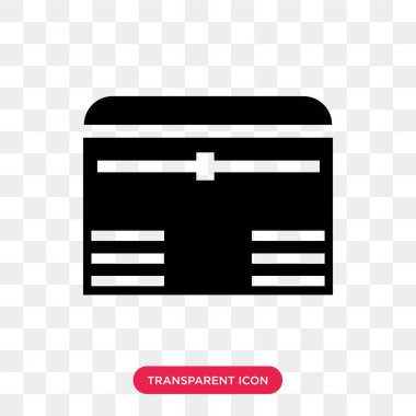 Saydam arka plan üzerinde göğüs logo izole göğüs vektör simgesi